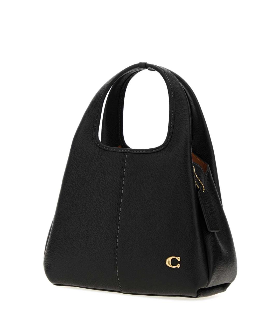 COACH Черная кожаная сумка тоут, фото 2