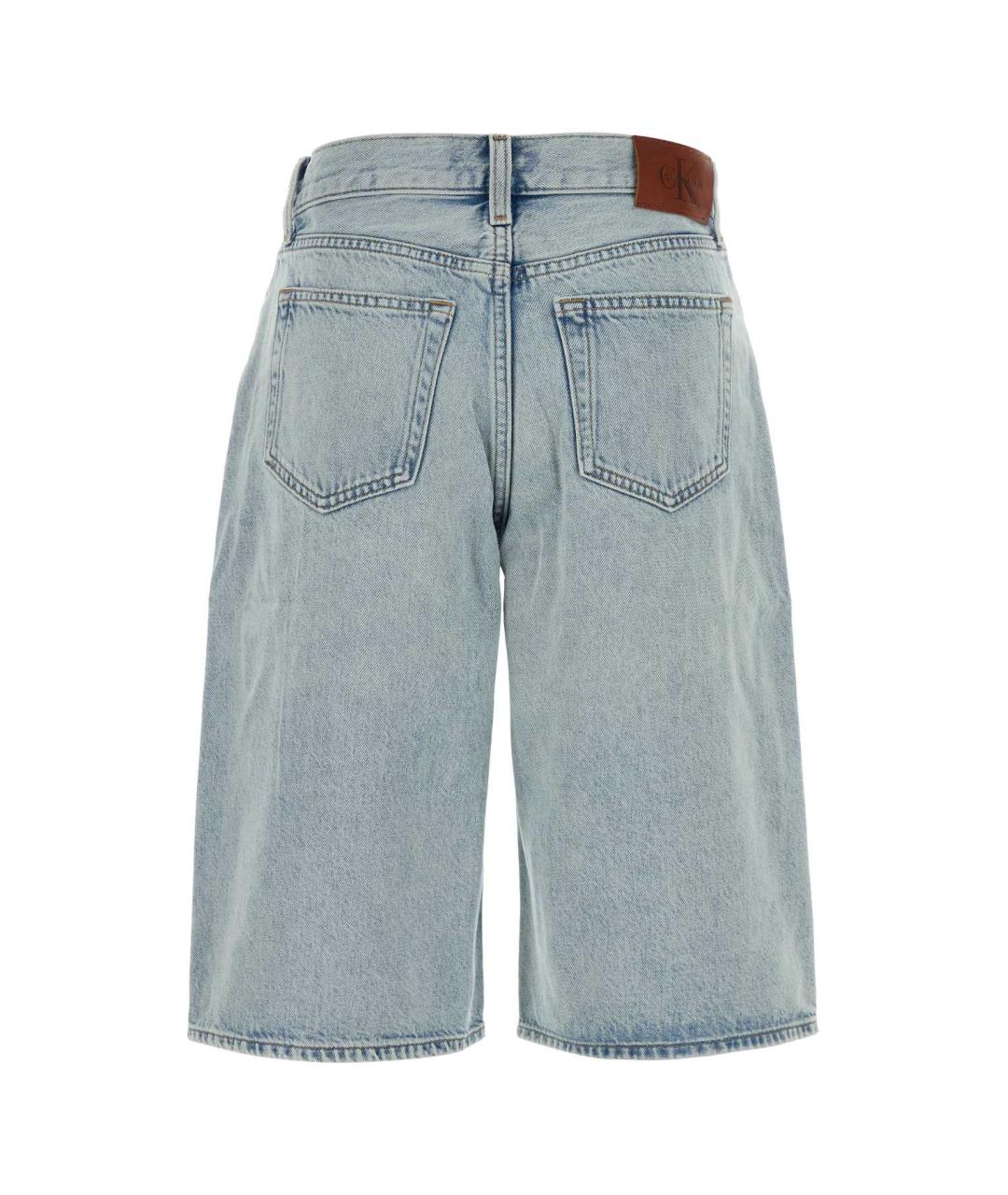 CALVIN KLEIN Голубые хлопковые шорты, фото 2