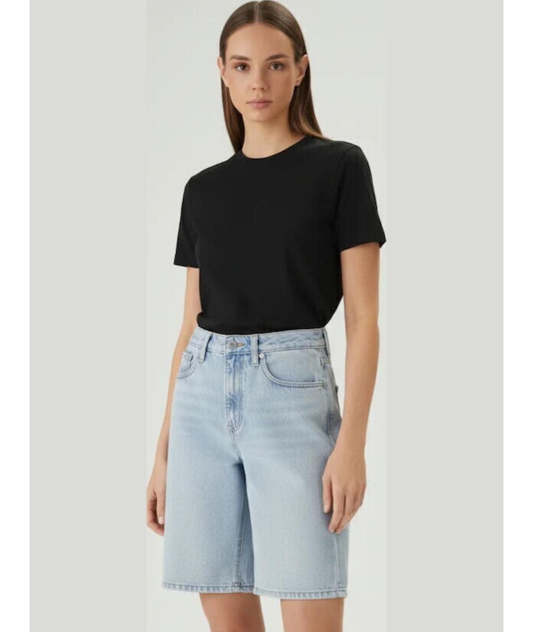 CALVIN KLEIN Голубые хлопковые шорты, фото 3