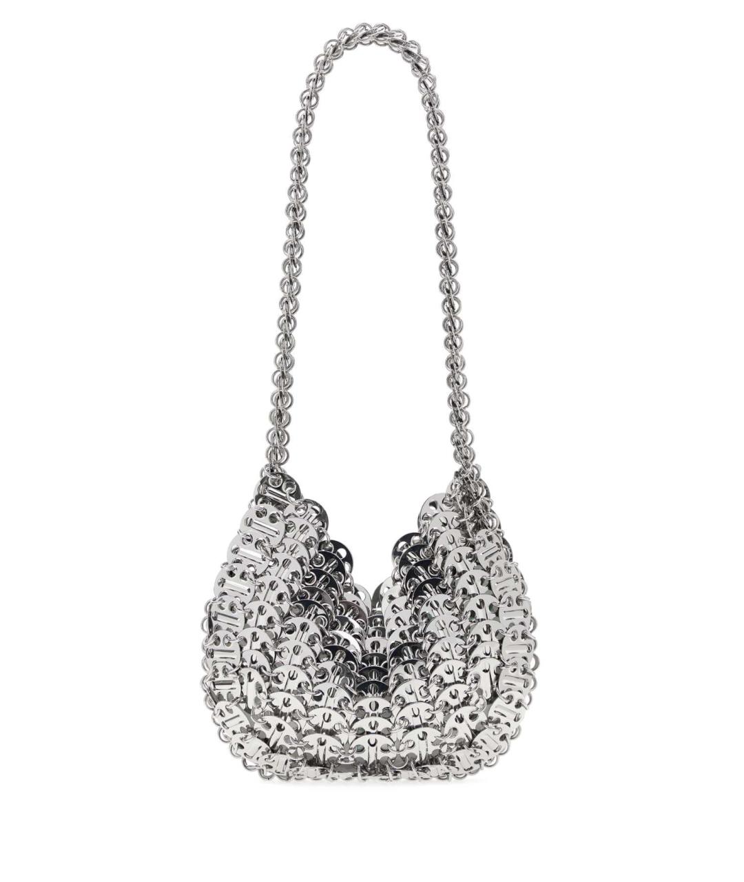 PACO RABANNE Серебряная сумка через плечо, фото 1