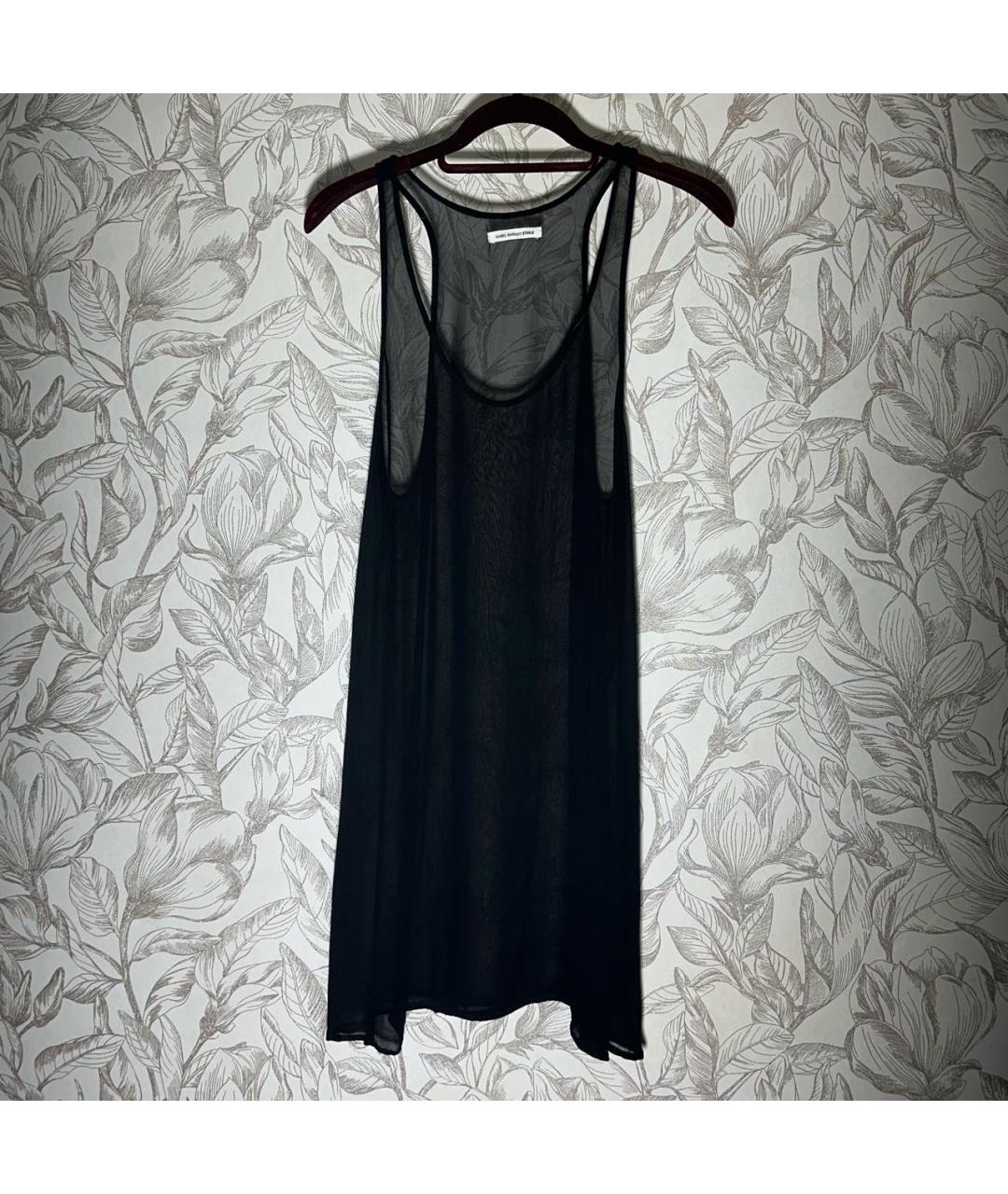 ISABEL MARANT ETOILE Черное вискозное повседневное платье, фото 6