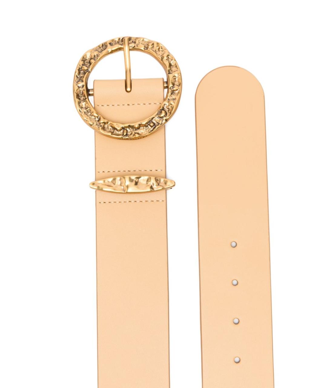 ZIMMERMANN Бежевый кожаный ремень, фото 3