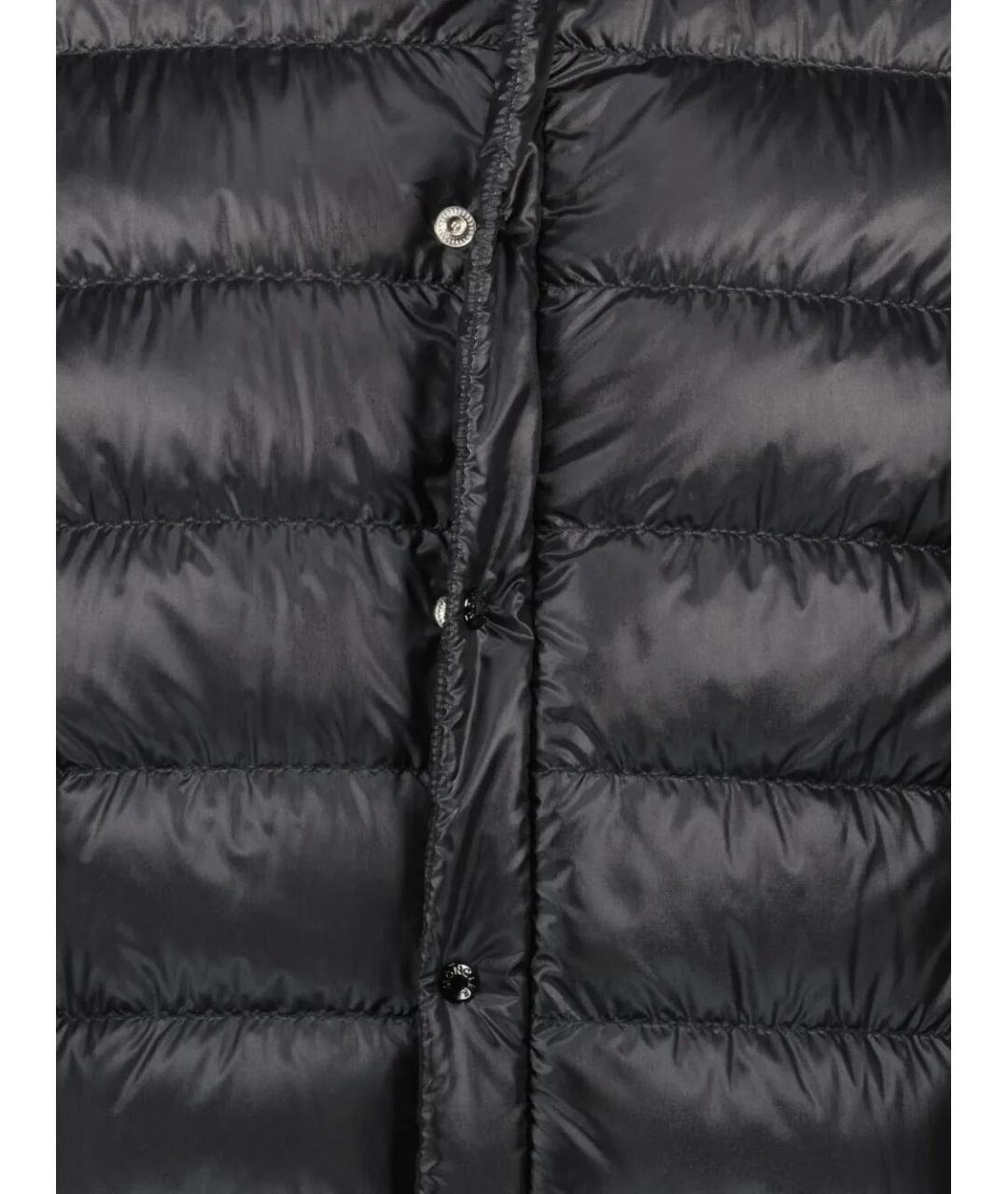 MONCLER Черная полиамидовая куртка, фото 4