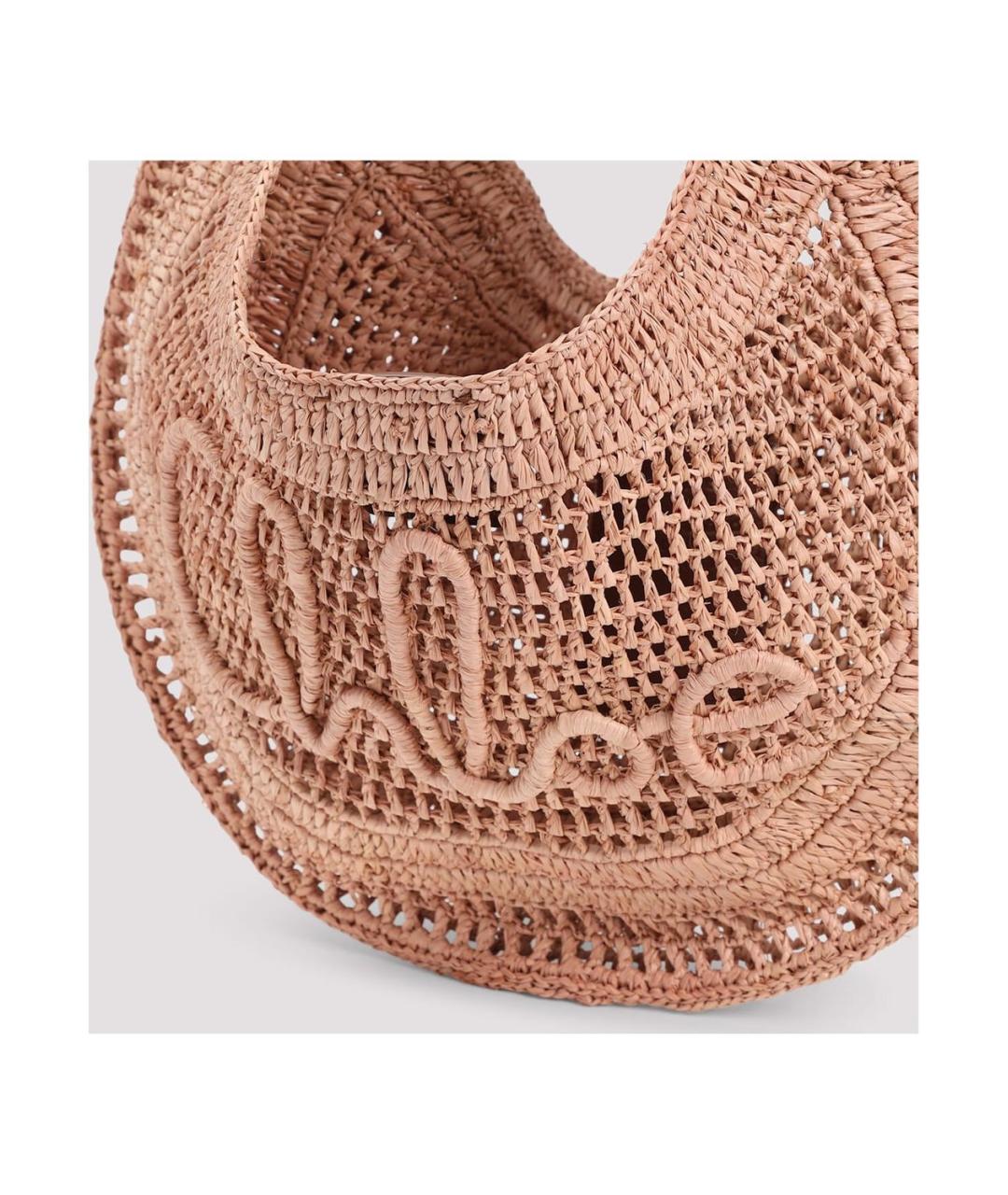 CHLOE Бежевая пелетеная сумка с короткими ручками, фото 2