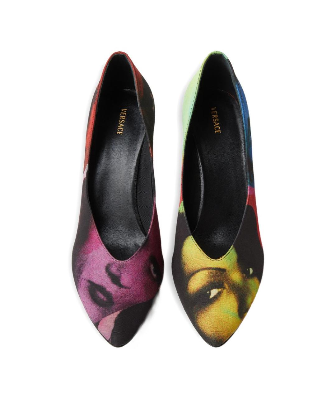 VERSACE Мульти кожаные туфли, фото 2