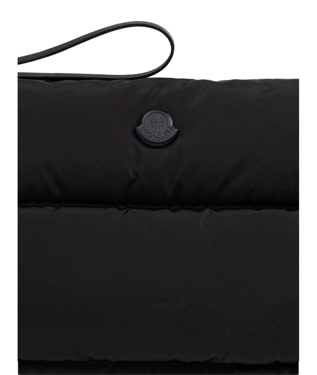 MONCLER Черная синтетическая барсетка, фото 3