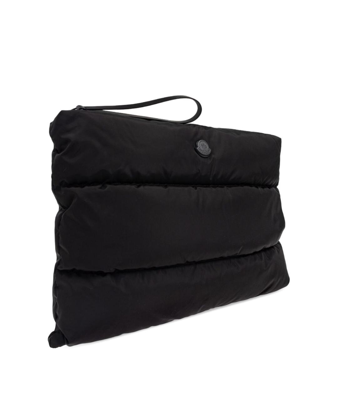 MONCLER Черная синтетическая барсетка, фото 5