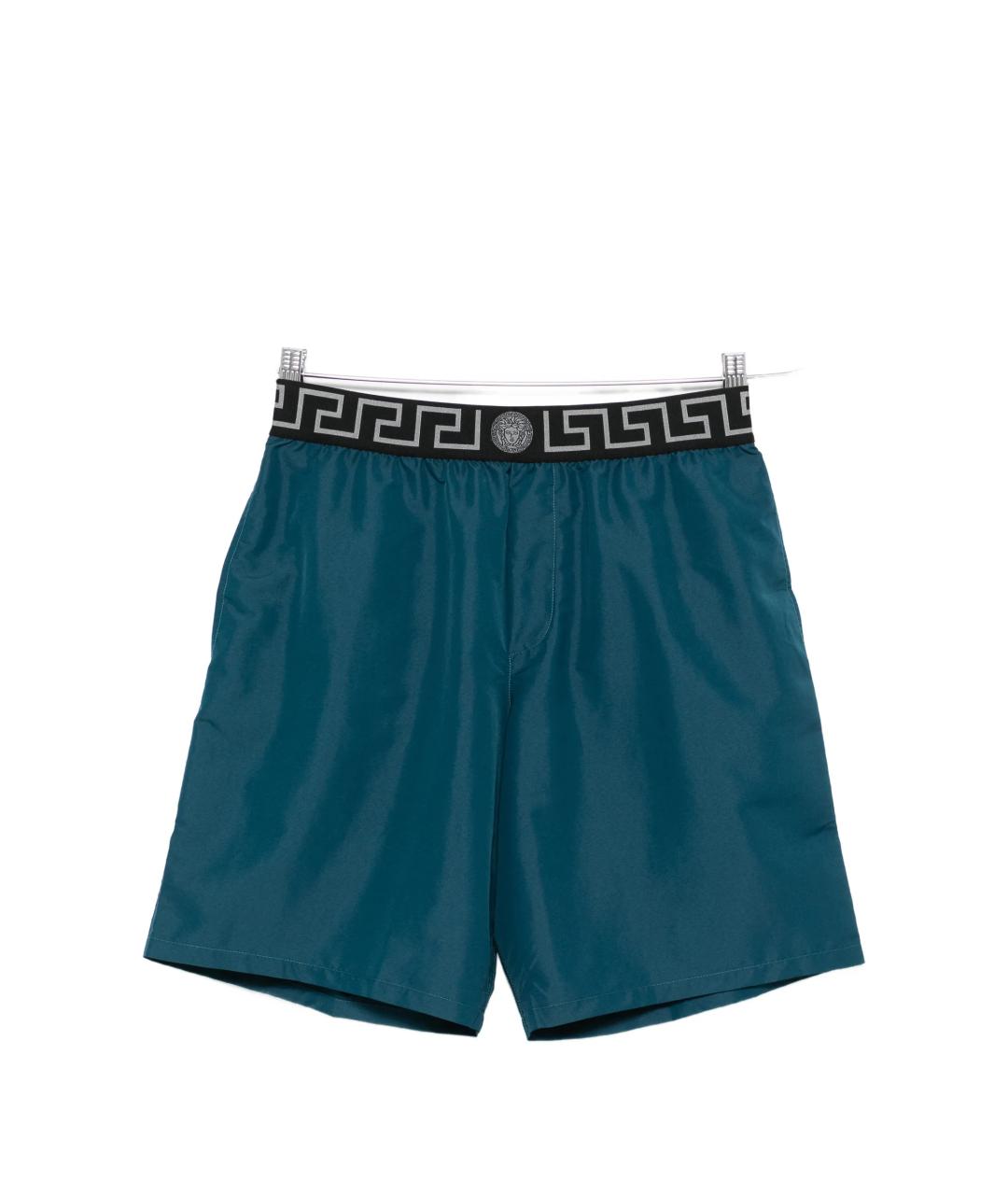 VERSACE Зеленые полиэстеровые плавки, фото 1