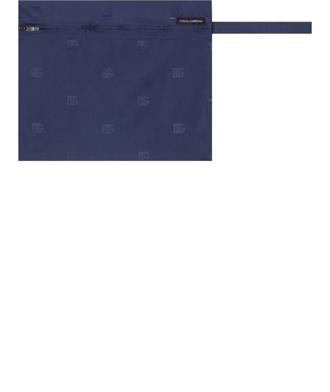 DOLCE&GABBANA Синие полиэстеровые шорты, фото 3