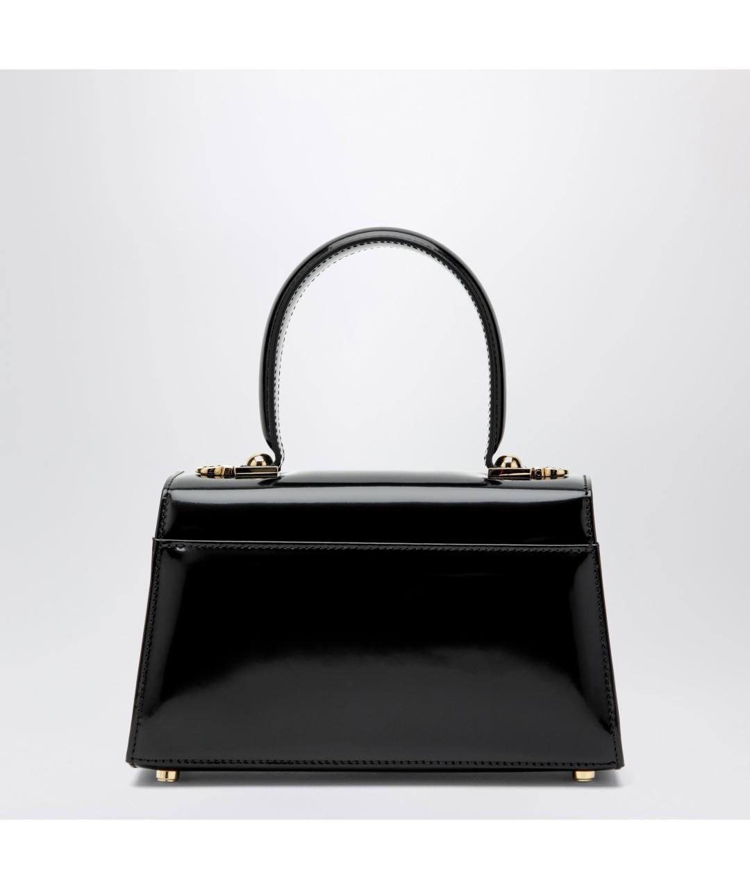 FERRAGAMO Черная кожаная сумка тоут, фото 2