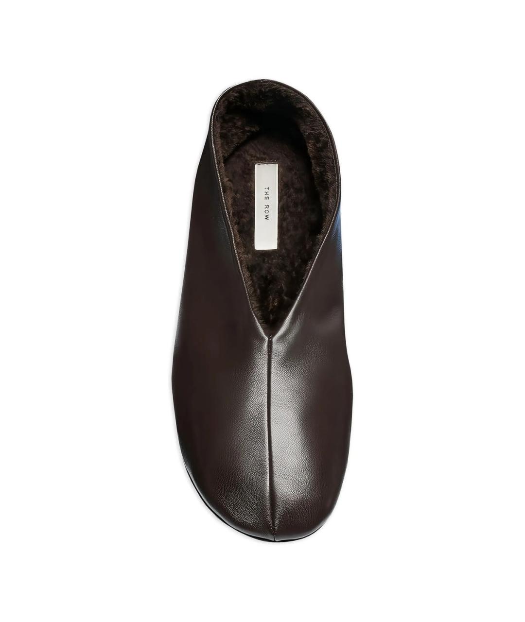 THE ROW Коричневые кожаные балетки, фото 3