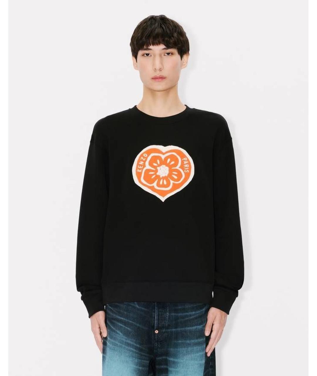 KENZO Черный хлопковый джемпер / свитер, фото 3