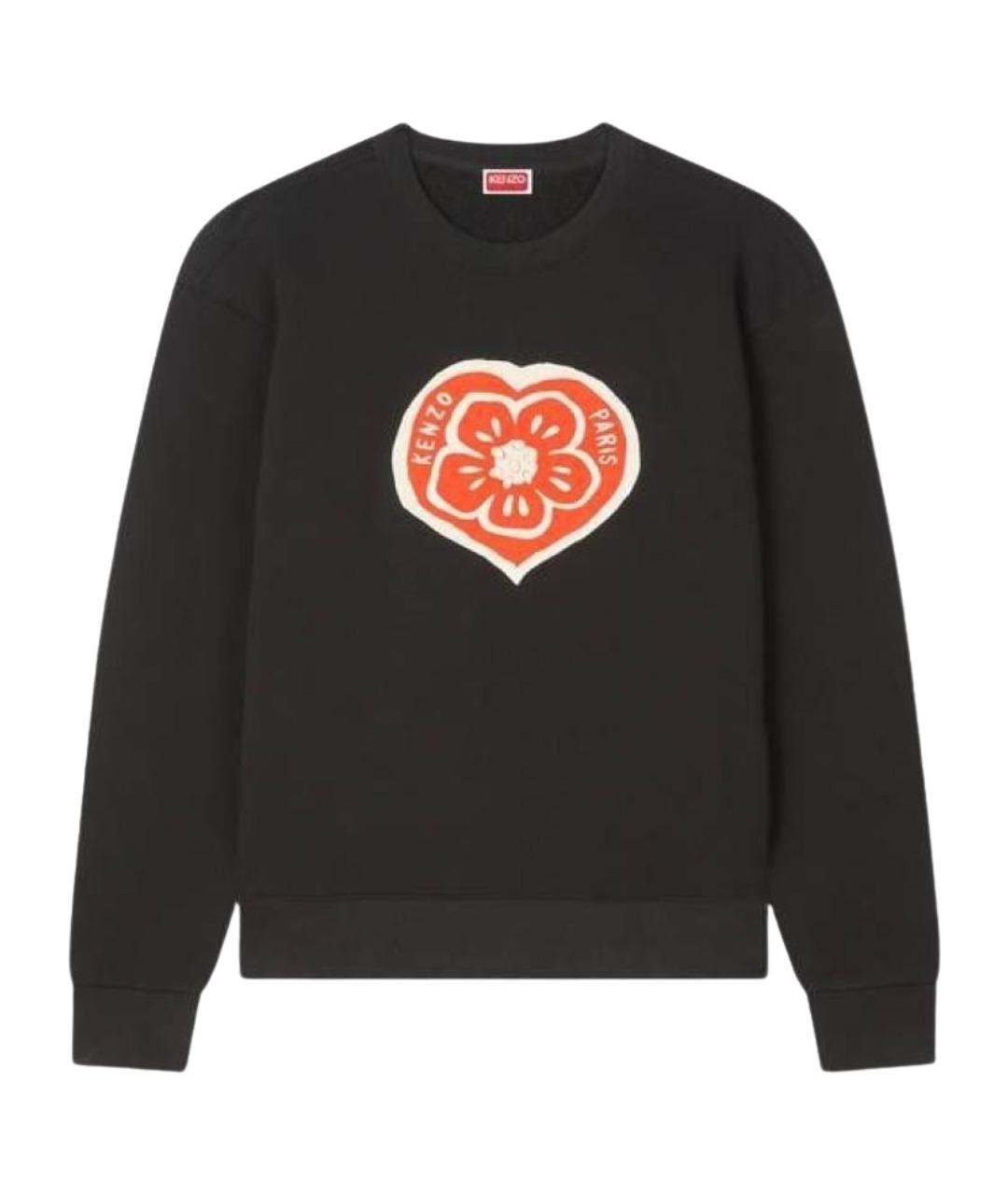 KENZO Черный хлопковый джемпер / свитер, фото 1