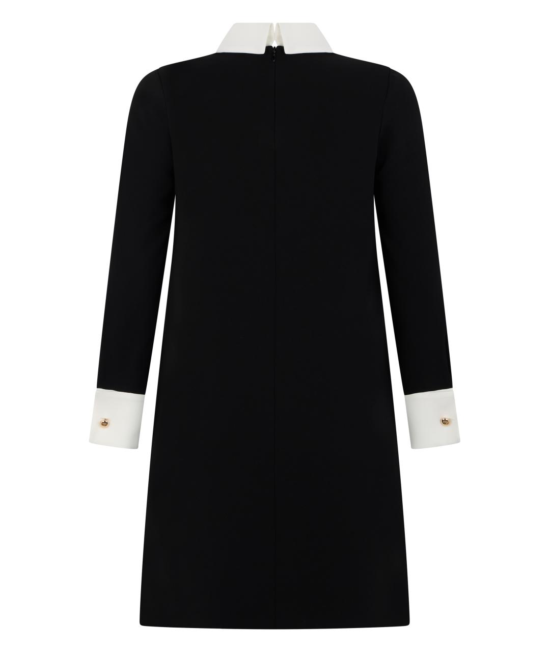 MAX MARA STUDIO Черное полиэстеровое повседневное платье, фото 2