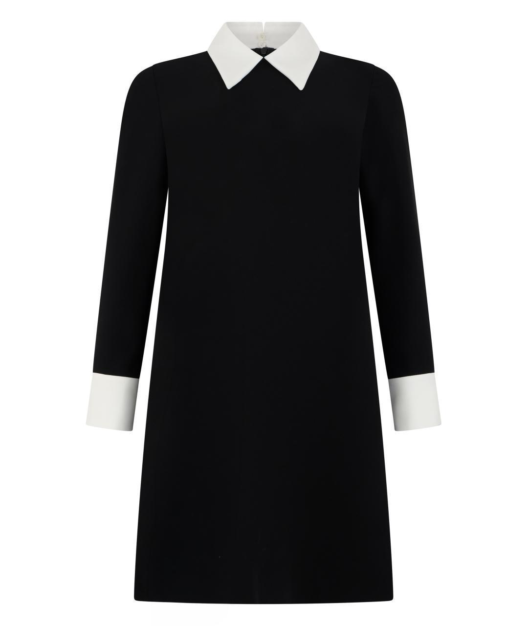 MAX MARA STUDIO Черное полиэстеровое повседневное платье, фото 3