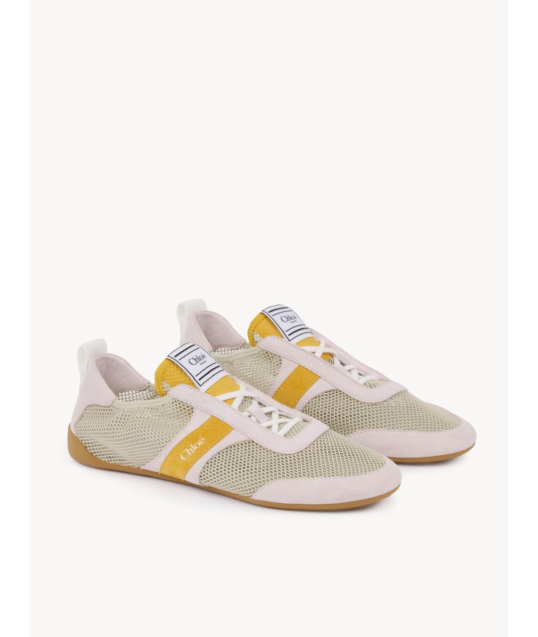 CHLOE Зеленые замшевые кроссовки, фото 3