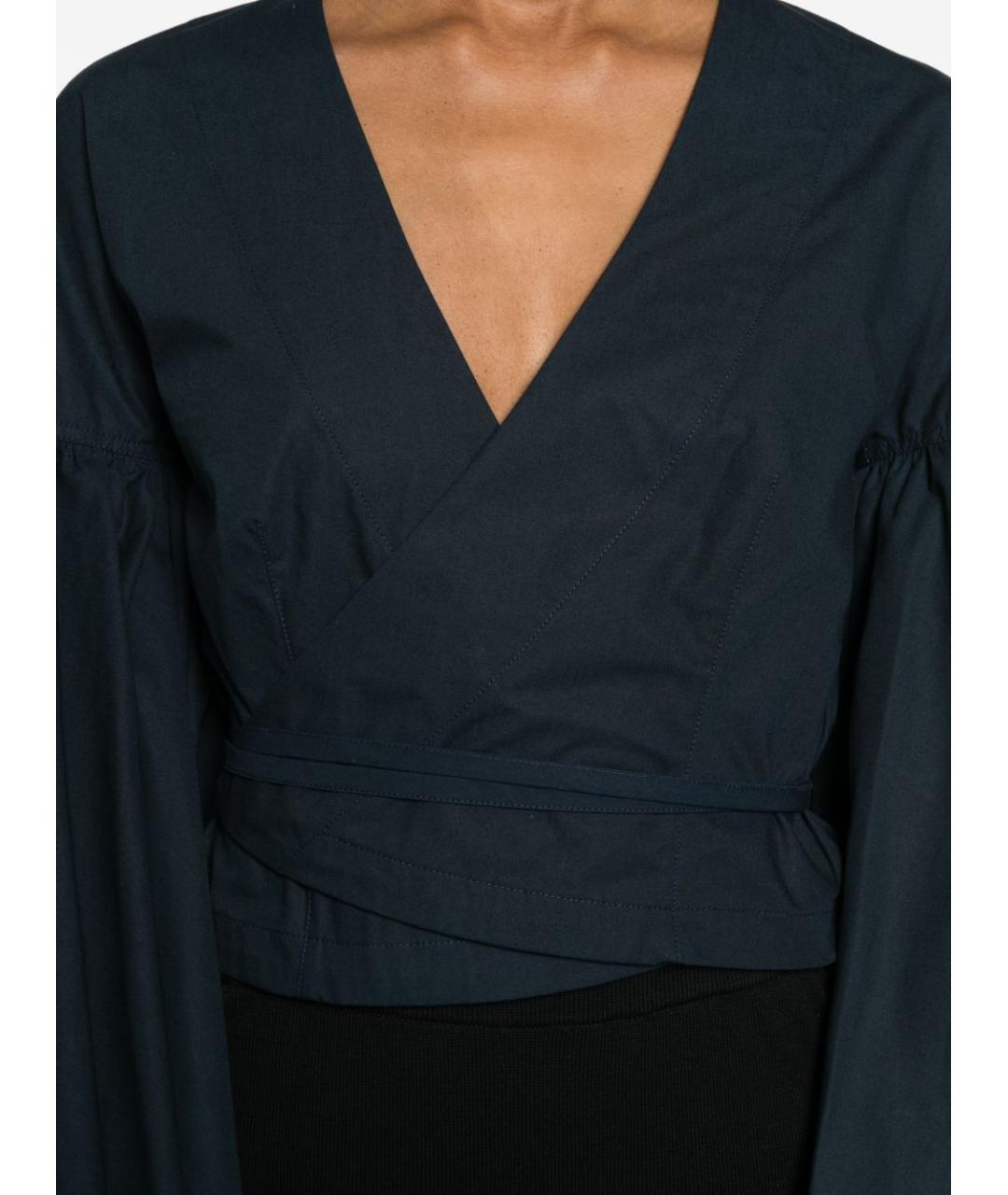 JACQUEMUS Синяя хлопковая блузы, фото 5