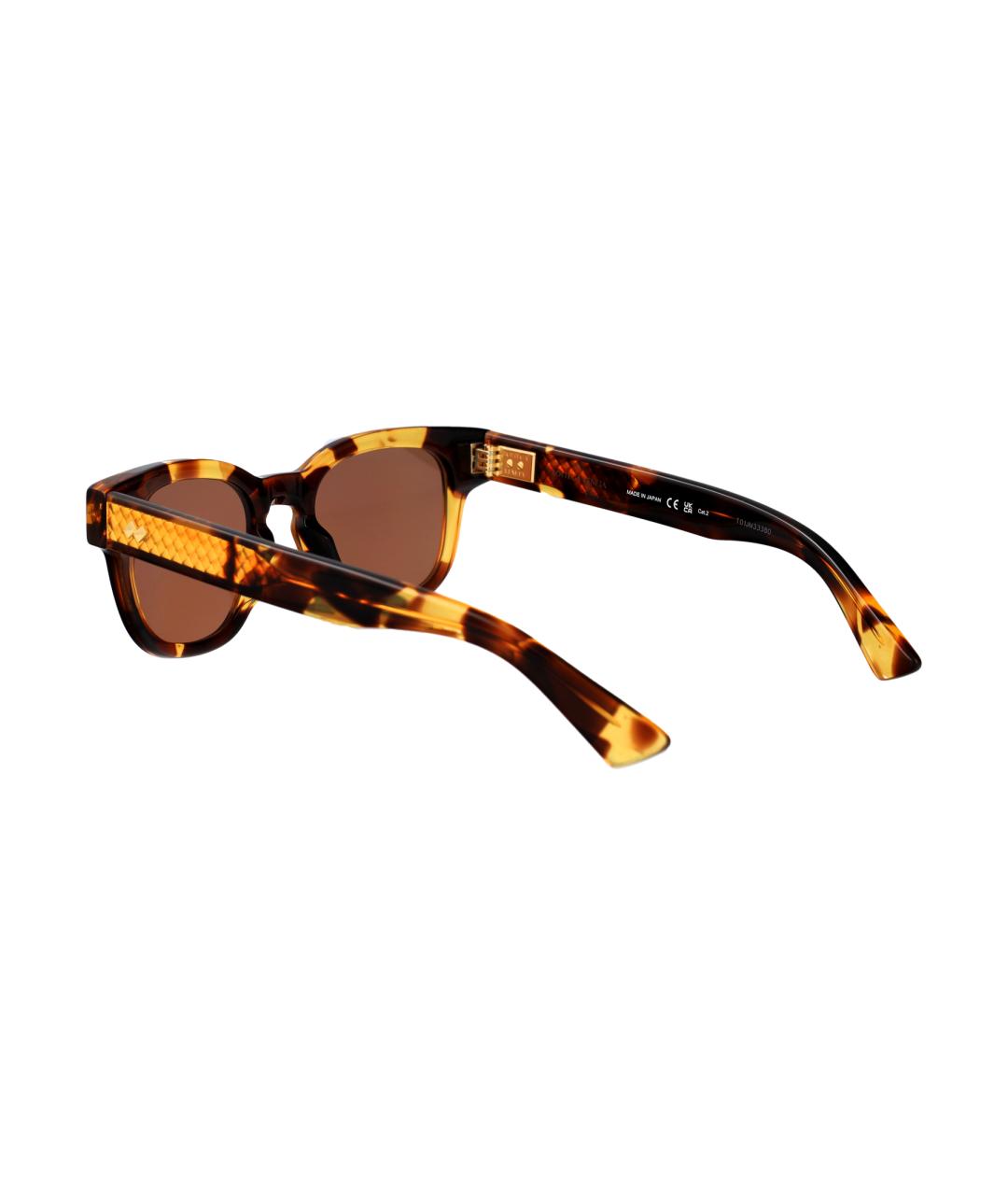 BOTTEGA VENETA Коричневые солнцезащитные очки, фото 4