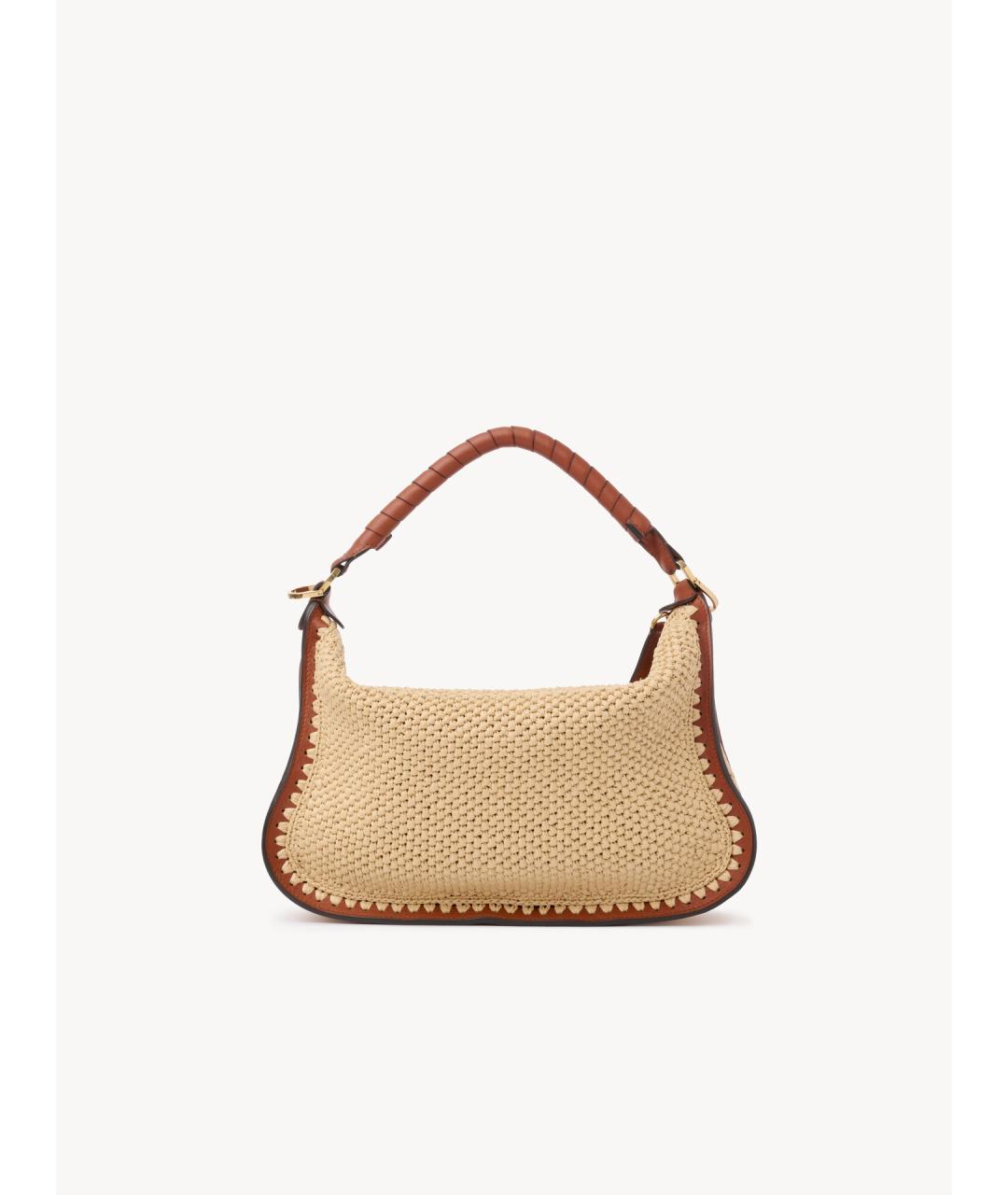 CHLOE Бежевая пелетеная сумка через плечо, фото 3