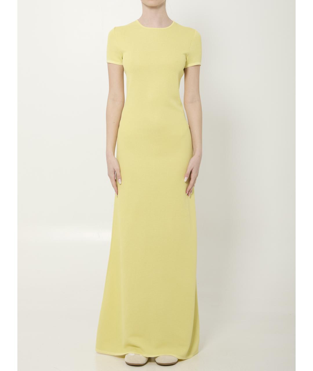 JACQUEMUS Желтое коктейльное платье, фото 5