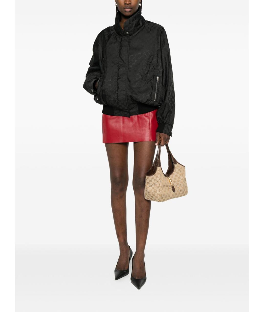 GUCCI Черная полиамидовая куртка, фото 4