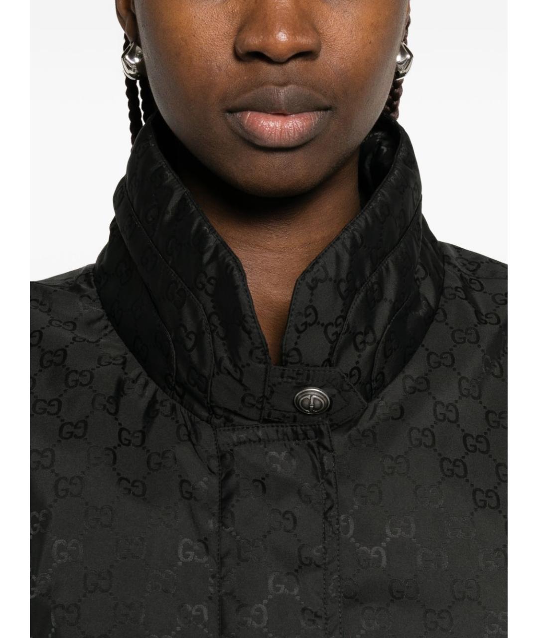 GUCCI Черная полиамидовая куртка, фото 2