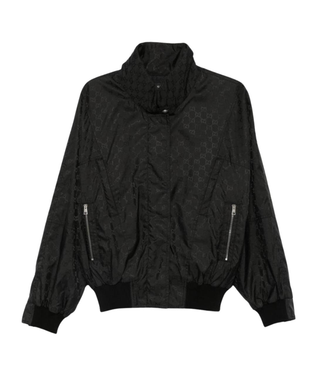 GUCCI Черная полиамидовая куртка, фото 1