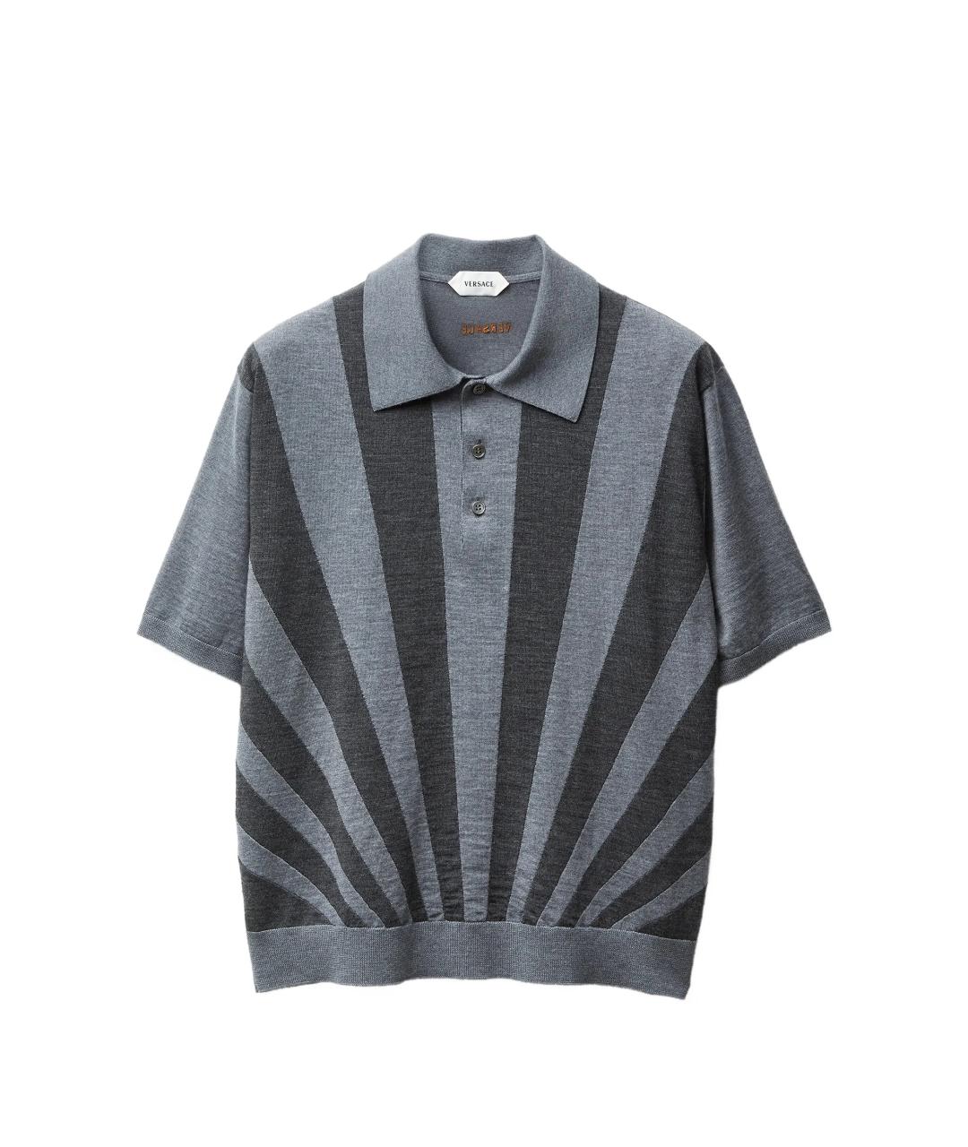 VERSACE Мульти хлопковое поло с коротким рукавом, фото 1