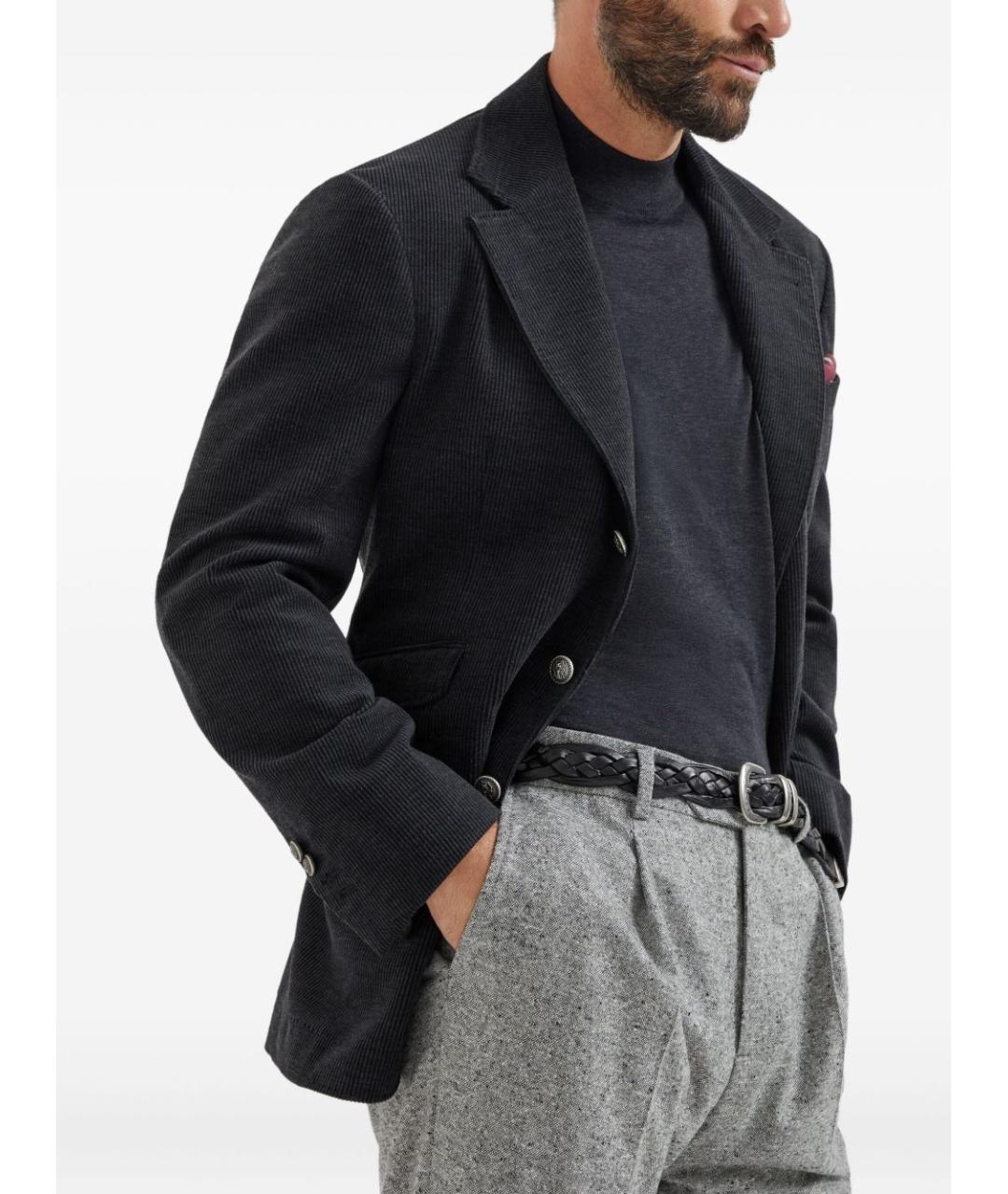 BRUNELLO CUCINELLI Черный шелковый джемпер / свитер, фото 2