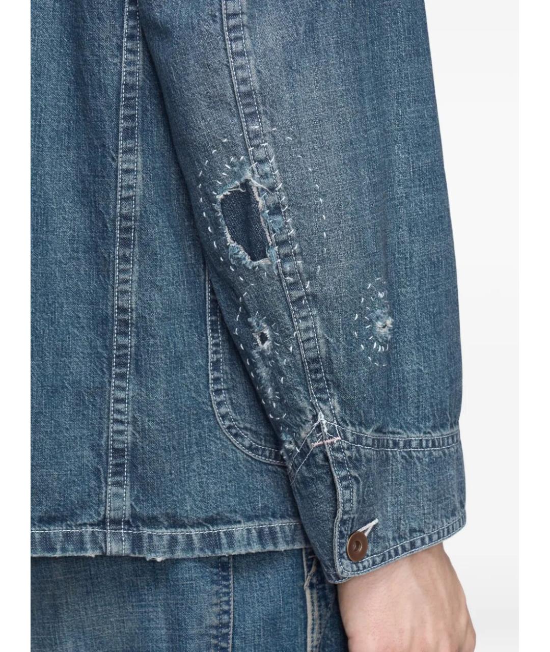 MAISON MARGIELA Синяя хлопковая куртка, фото 3