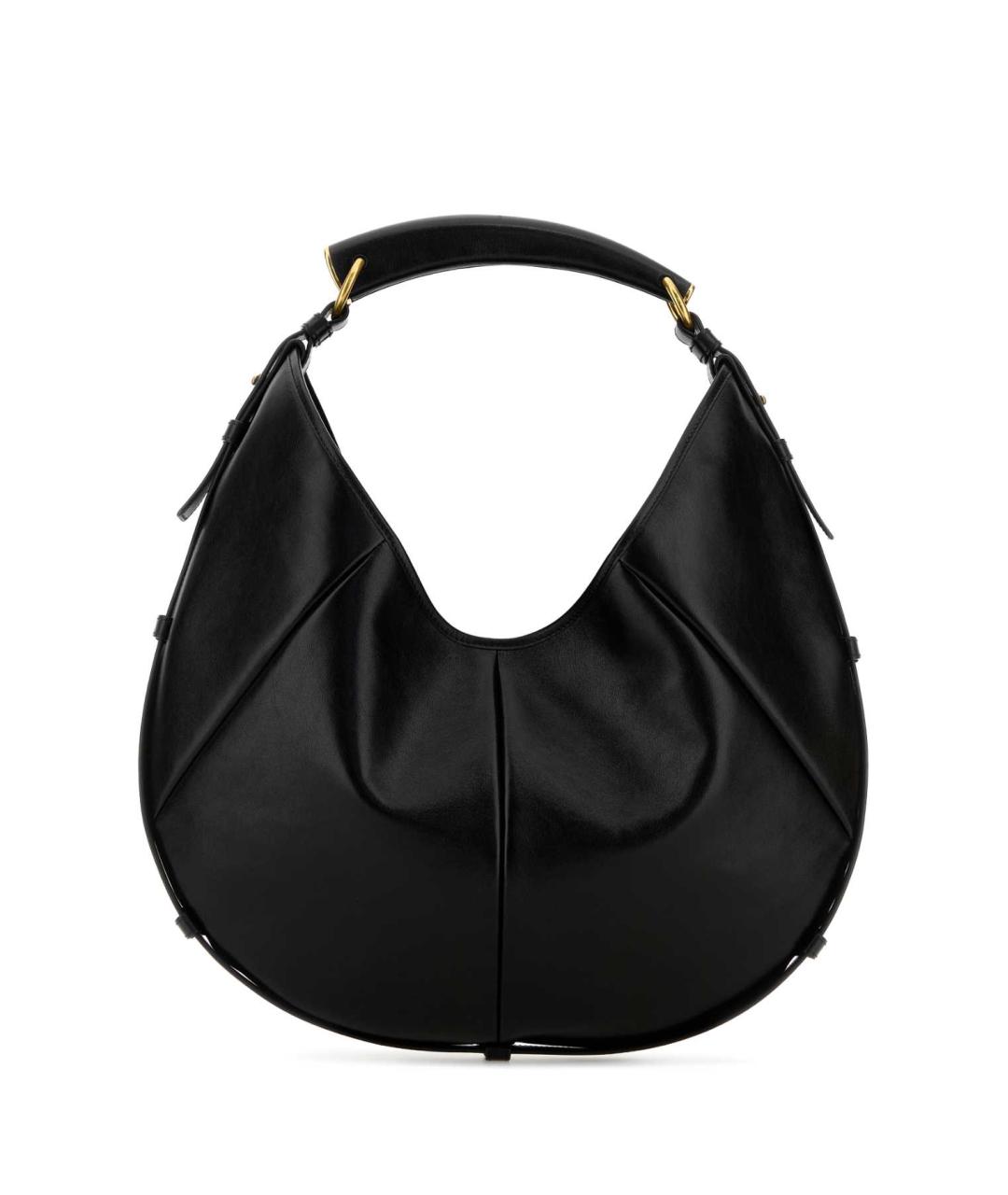 SAINT LAURENT Черная кожаная сумка через плечо, фото 1