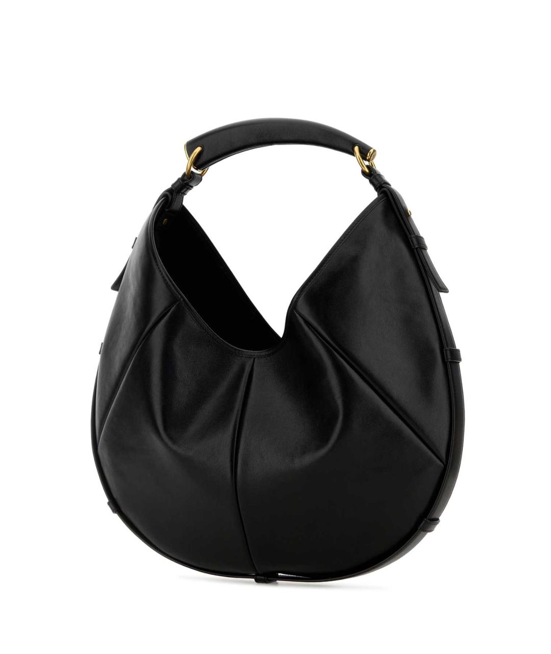 SAINT LAURENT Черная кожаная сумка через плечо, фото 2