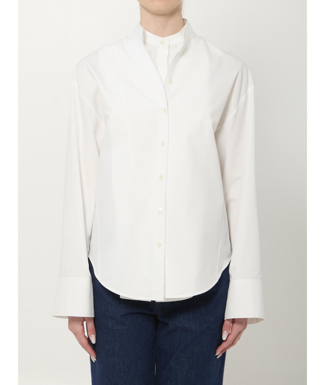 ALAIA Белая хлопковая рубашка, фото 5