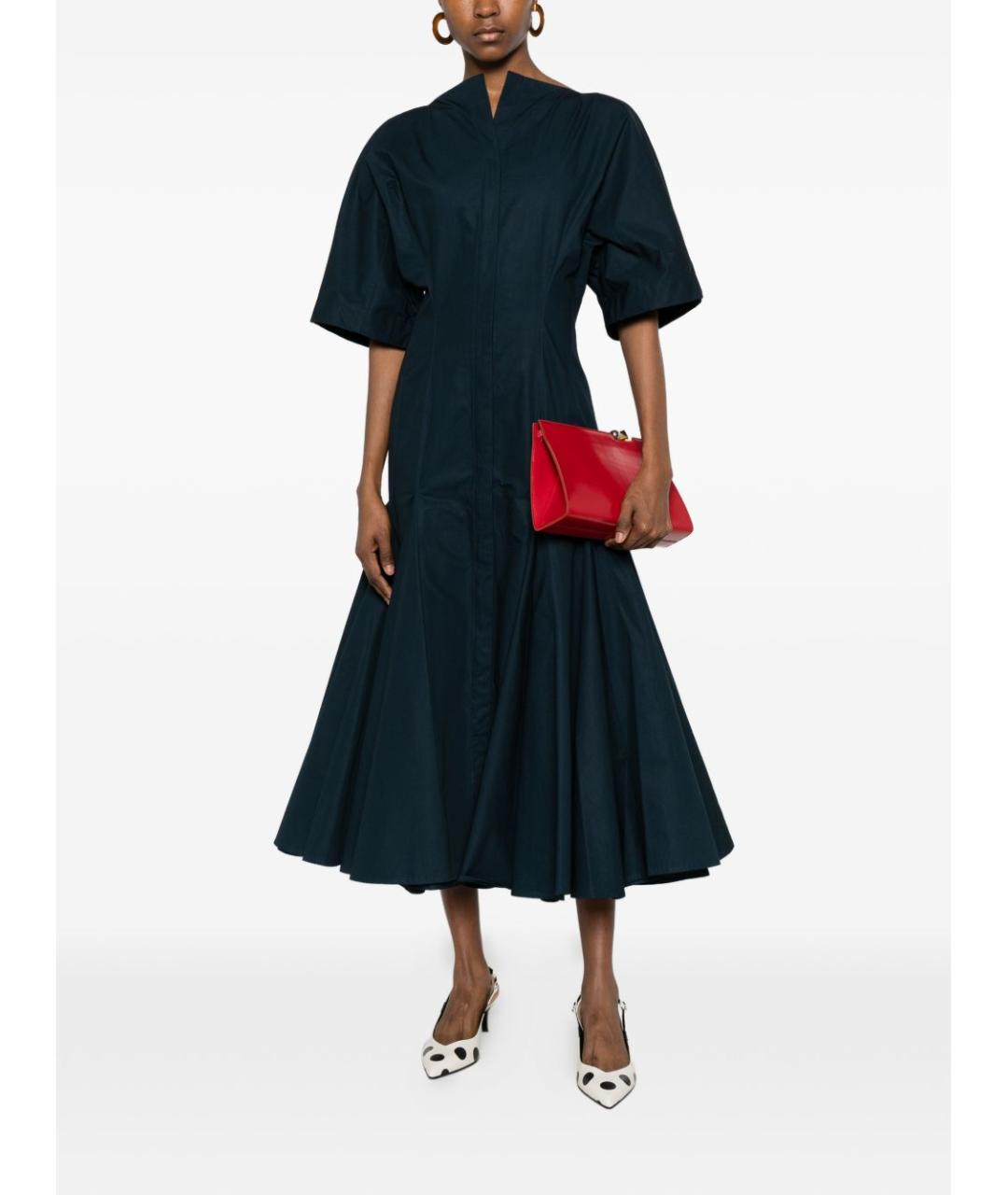 JACQUEMUS Синее хлопковое повседневное платье, фото 5
