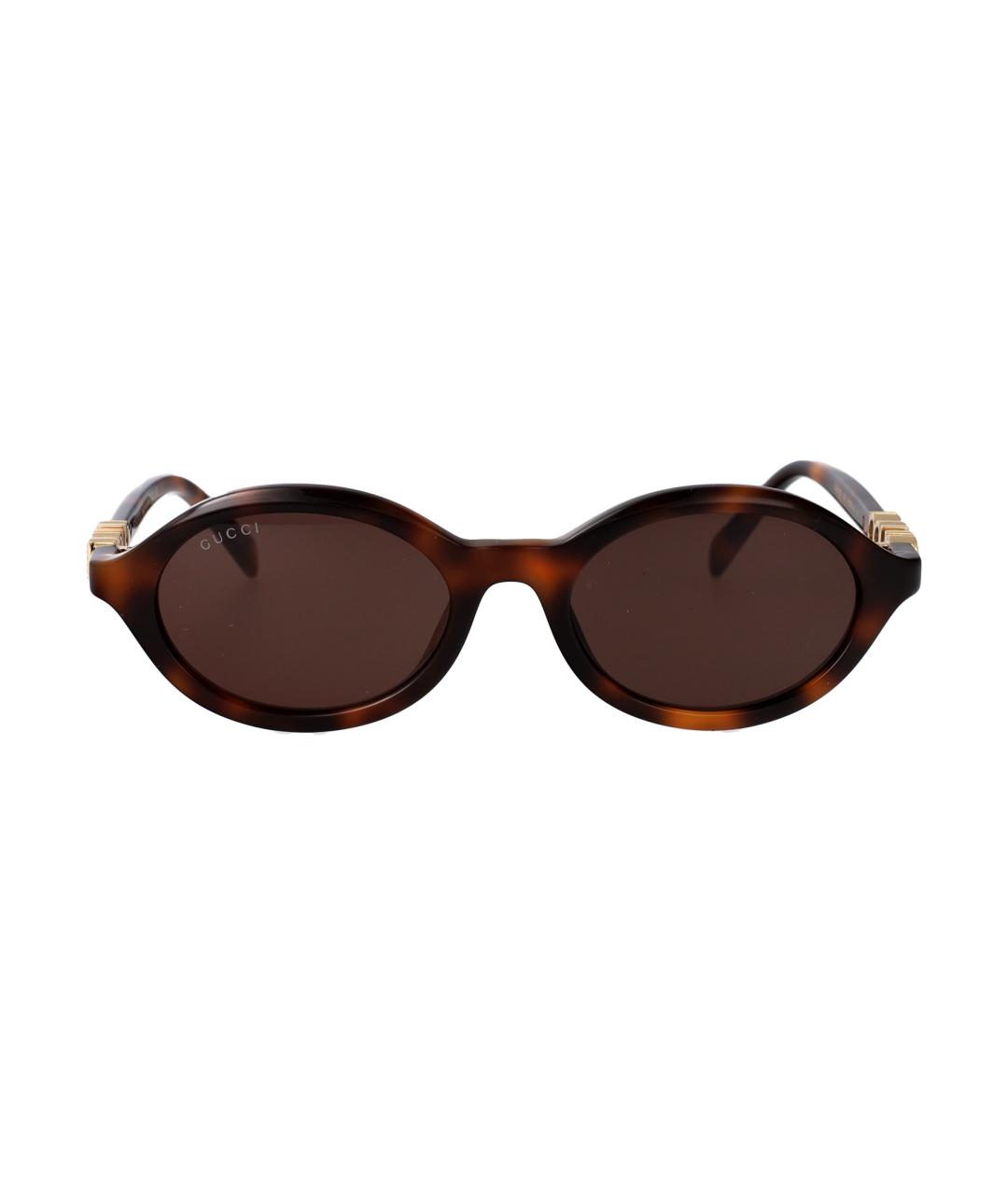GUCCI Коричневые солнцезащитные очки, фото 2