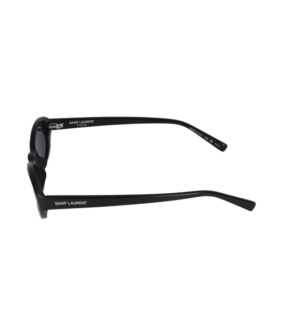 SAINT LAURENT Черные пластиковые солнцезащитные очки, фото 3