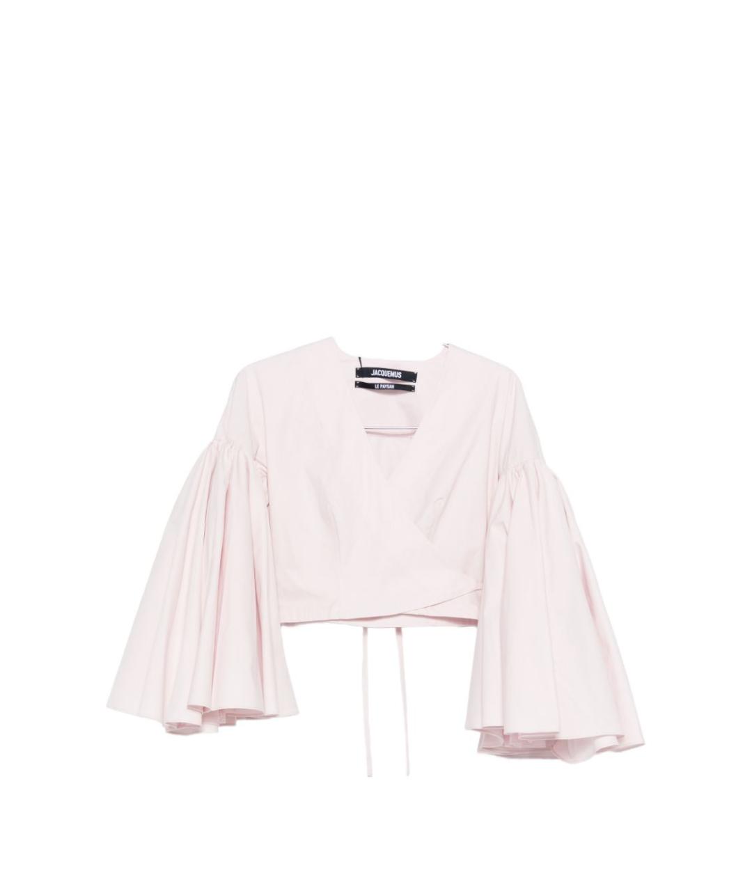 JACQUEMUS Розовая хлопковая блузы, фото 1