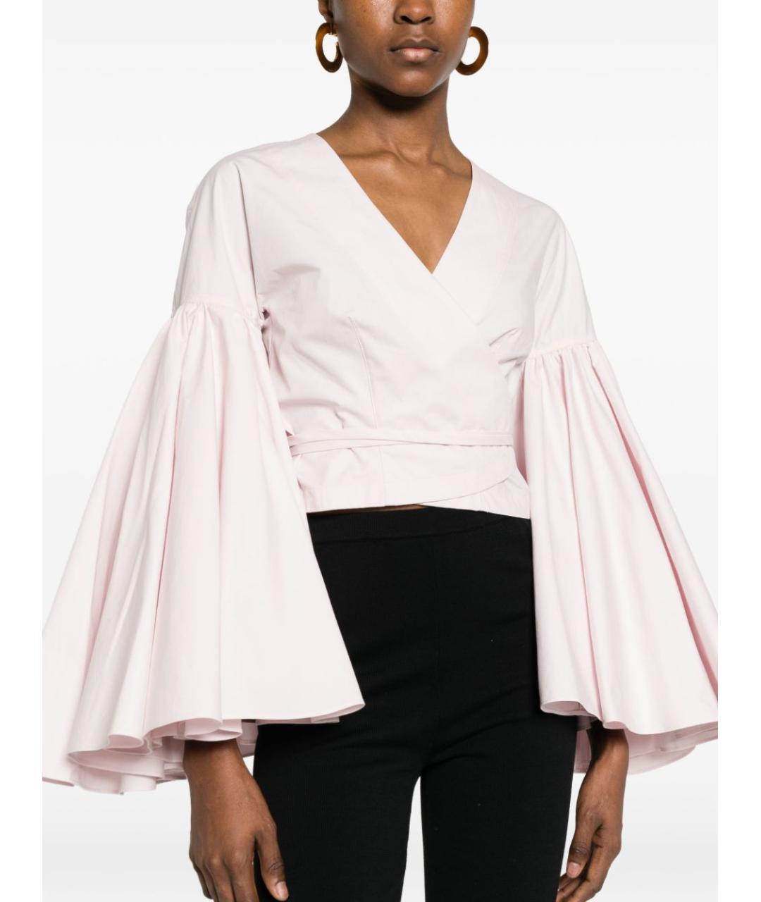 JACQUEMUS Розовая хлопковая блузы, фото 2