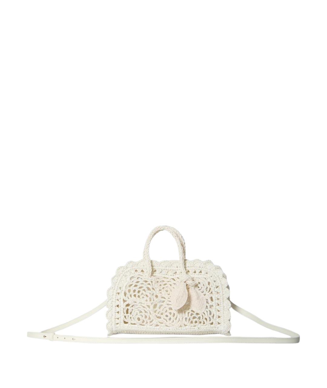 JACQUEMUS Белая тканевая сумка тоут, фото 1