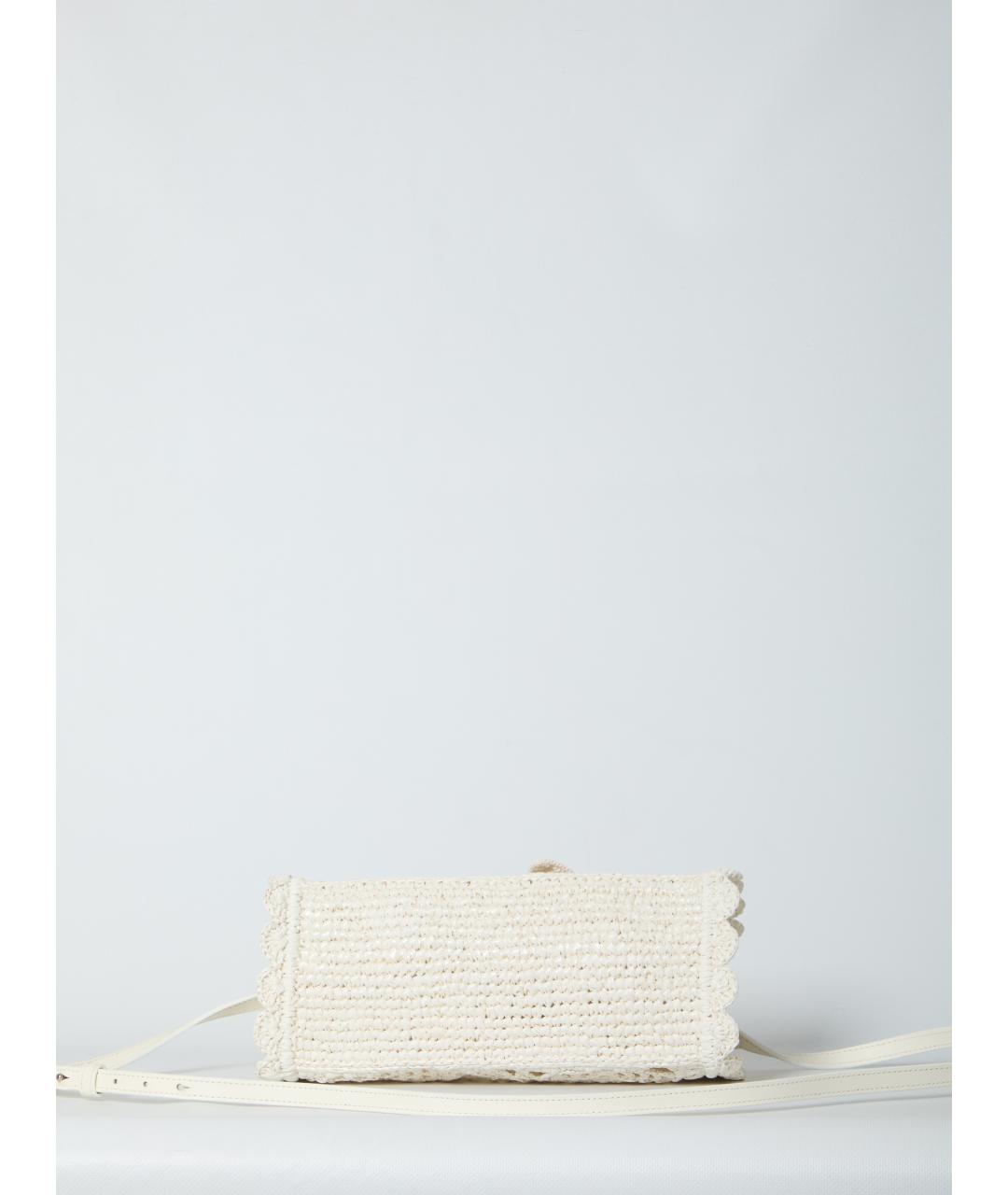 JACQUEMUS Белая тканевая сумка тоут, фото 3