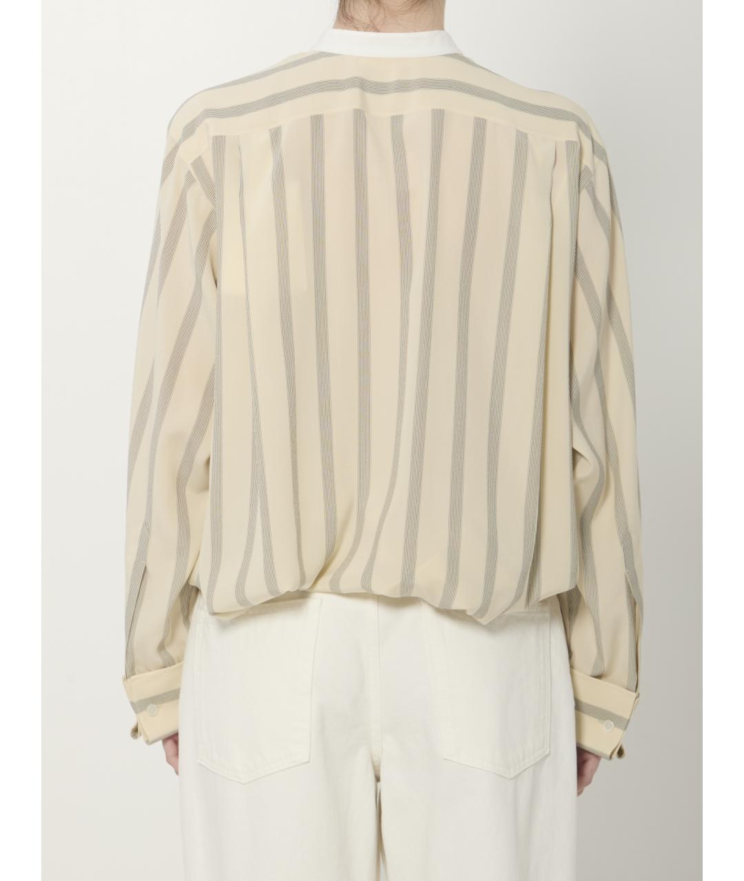 THE ROW Бежевая рубашка, фото 4