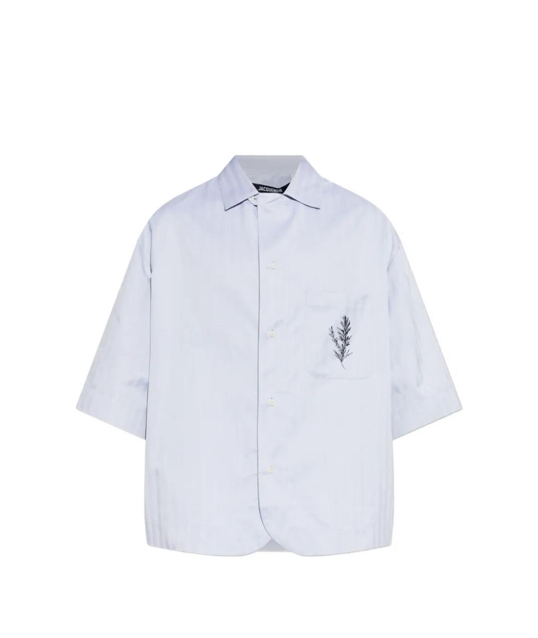 JACQUEMUS Синяя хлопковая кэжуал рубашка, фото 1