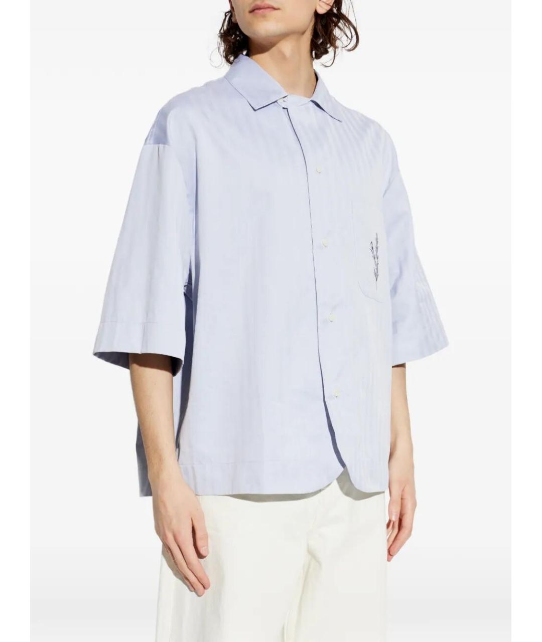 JACQUEMUS Синяя хлопковая кэжуал рубашка, фото 5