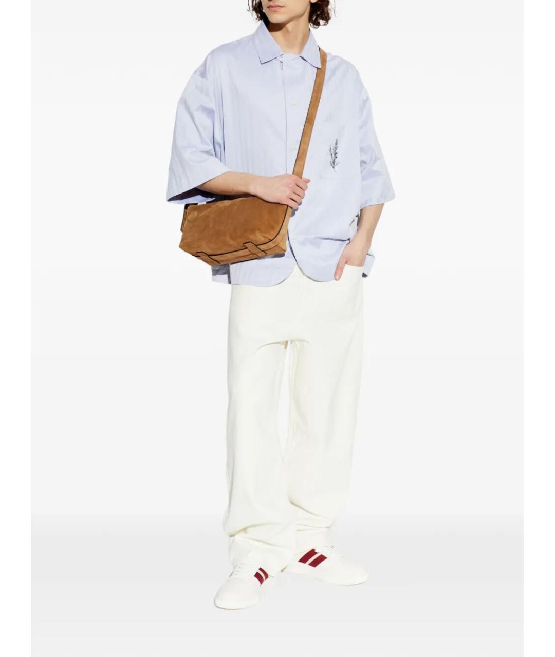 JACQUEMUS Синяя хлопковая кэжуал рубашка, фото 2