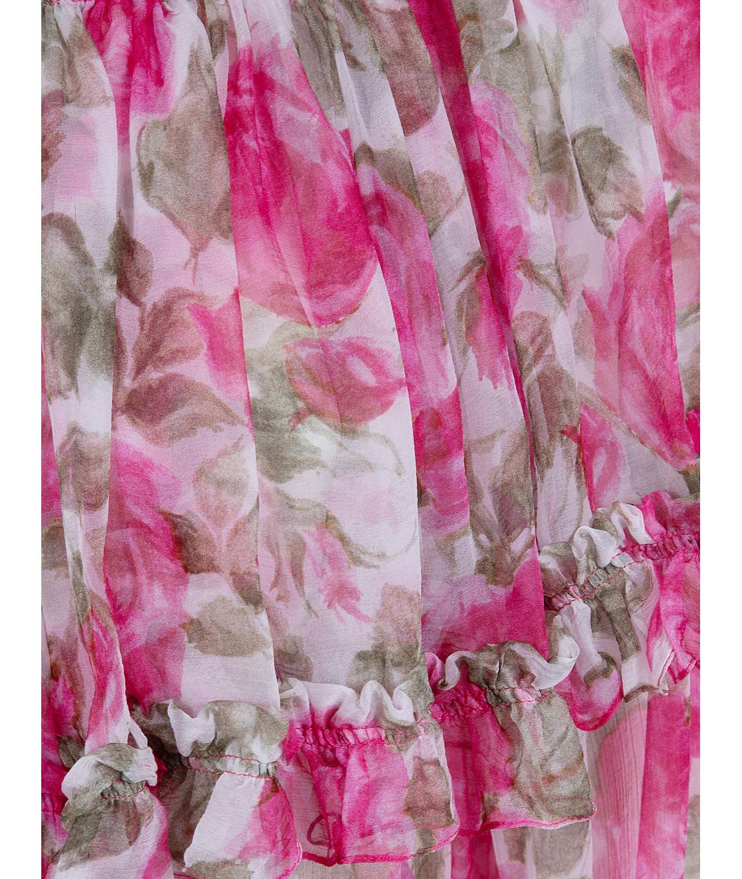 CHLOE Розовая шелковая блузы, фото 5