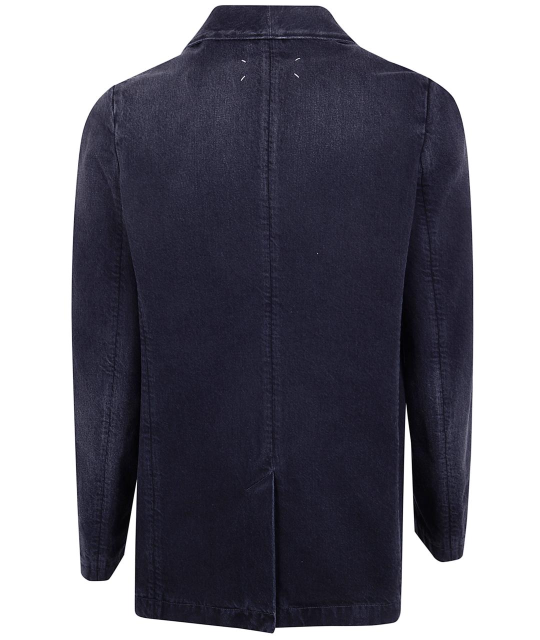MAISON MARGIELA Темно-синий хлопковый пиджак, фото 2