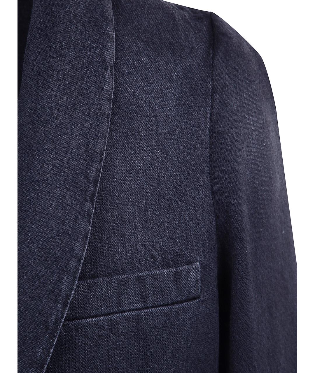 MAISON MARGIELA Темно-синий хлопковый пиджак, фото 3