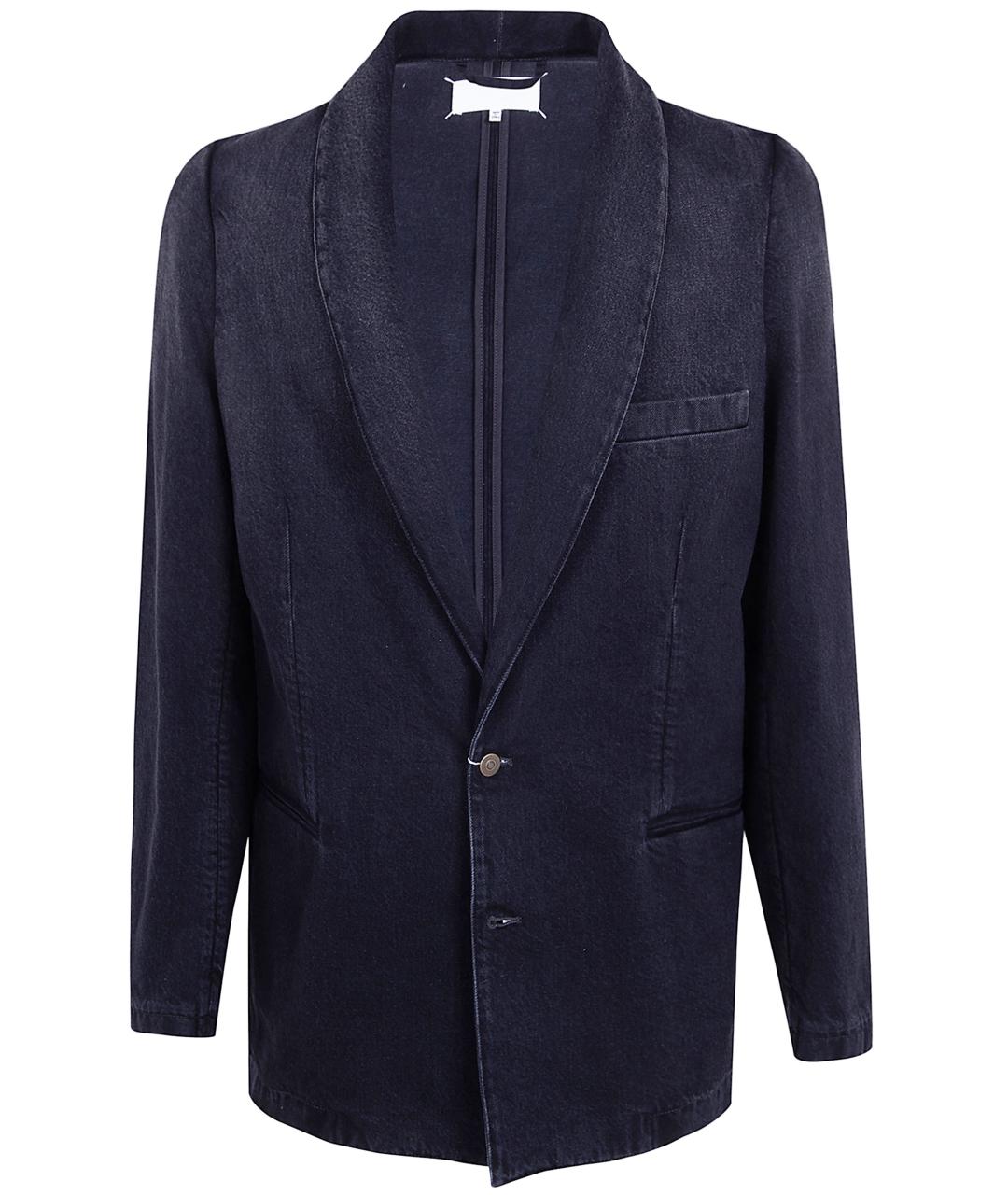 MAISON MARGIELA Темно-синий хлопковый пиджак, фото 1