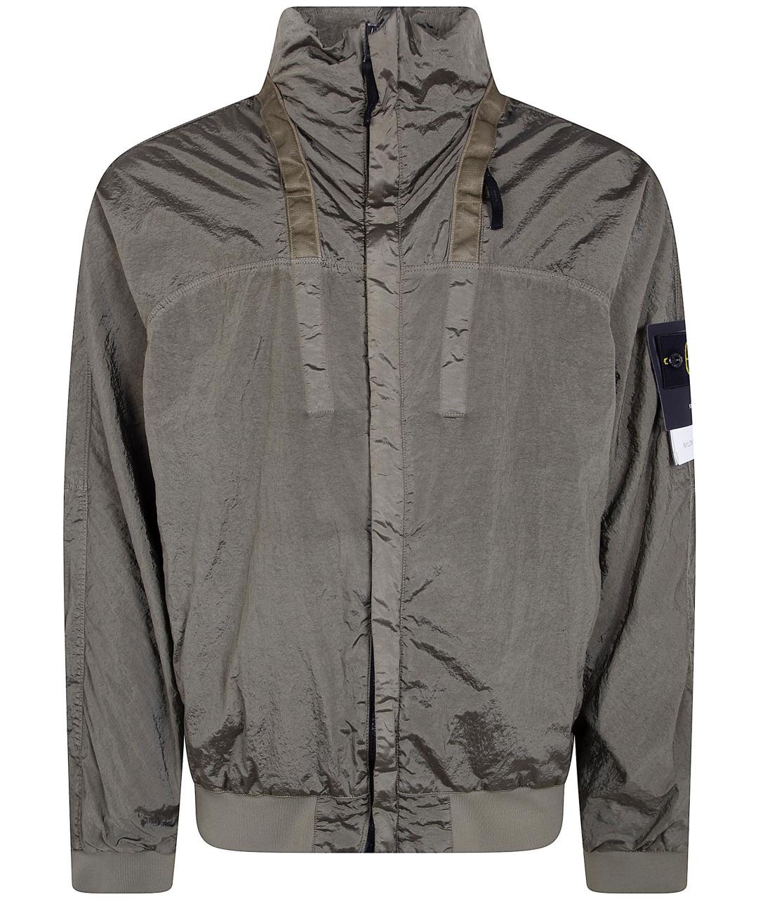 STONE ISLAND Зеленая полиамидовая куртка, фото 1