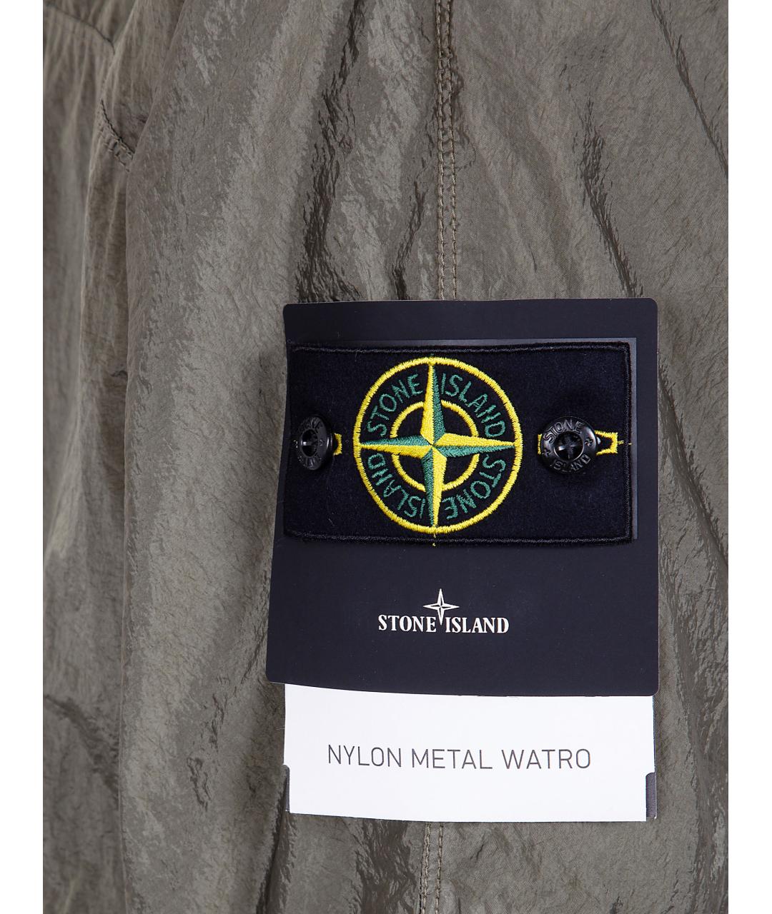 STONE ISLAND Зеленая полиамидовая куртка, фото 3